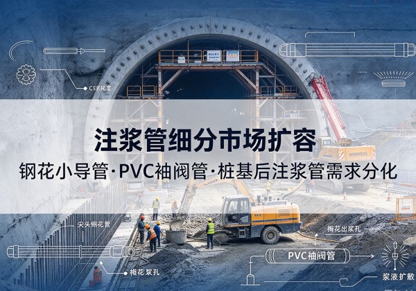 连云港注浆管细分市场扩容，隧道钢花小导管、PVC 袖阀管、桩基后注浆管需求分化